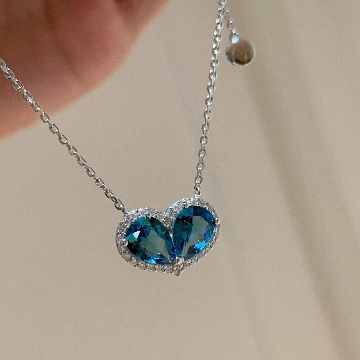 Crystal Choker Necklace - Luxury Female Clavicle Chain 925 Sterling