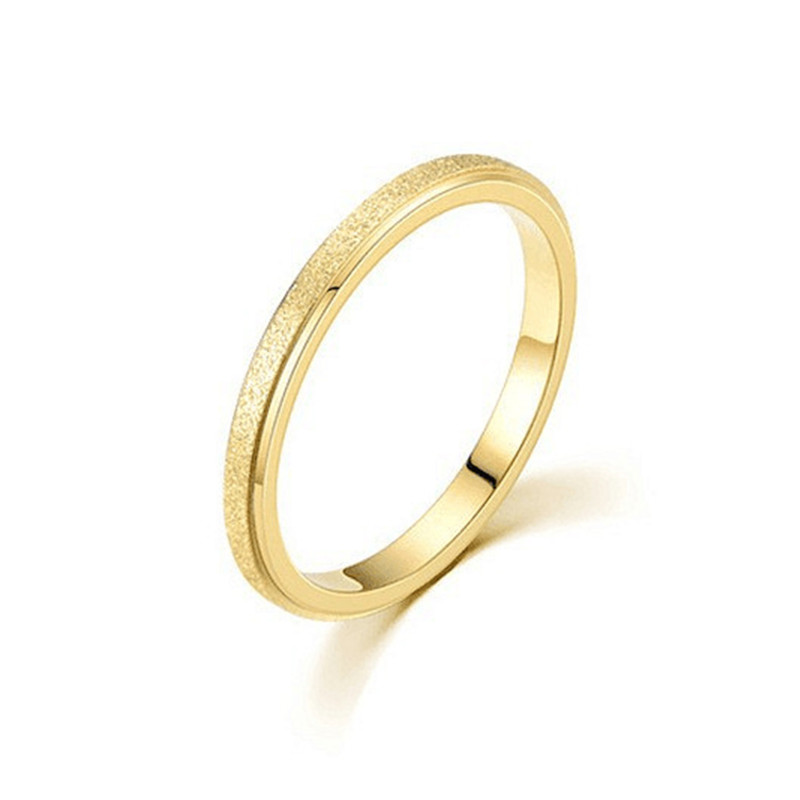 Minimalist Ring Stackable - Fashion Minimalist Frosted Thin Stackable Ring