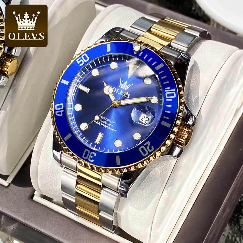 Rolex Watch Datejust - OLEVS Men Automatic Watch Luxury Diving