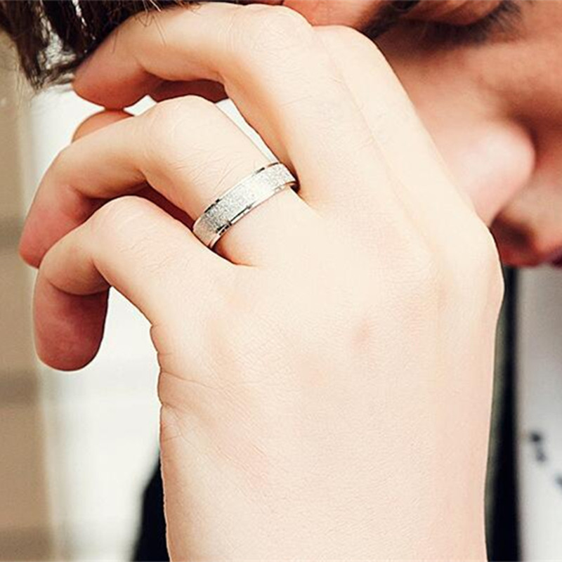Fashion Minimalist Frosted Thi - Minimalist Ring Stackable review and price