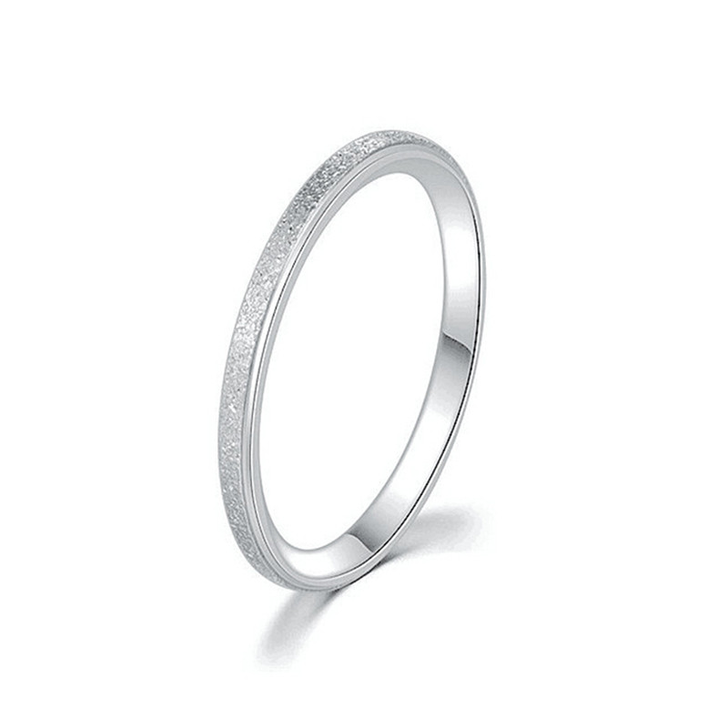 Fashion Minimalist Frosted Thi - Minimalist Ring Stackable review and price