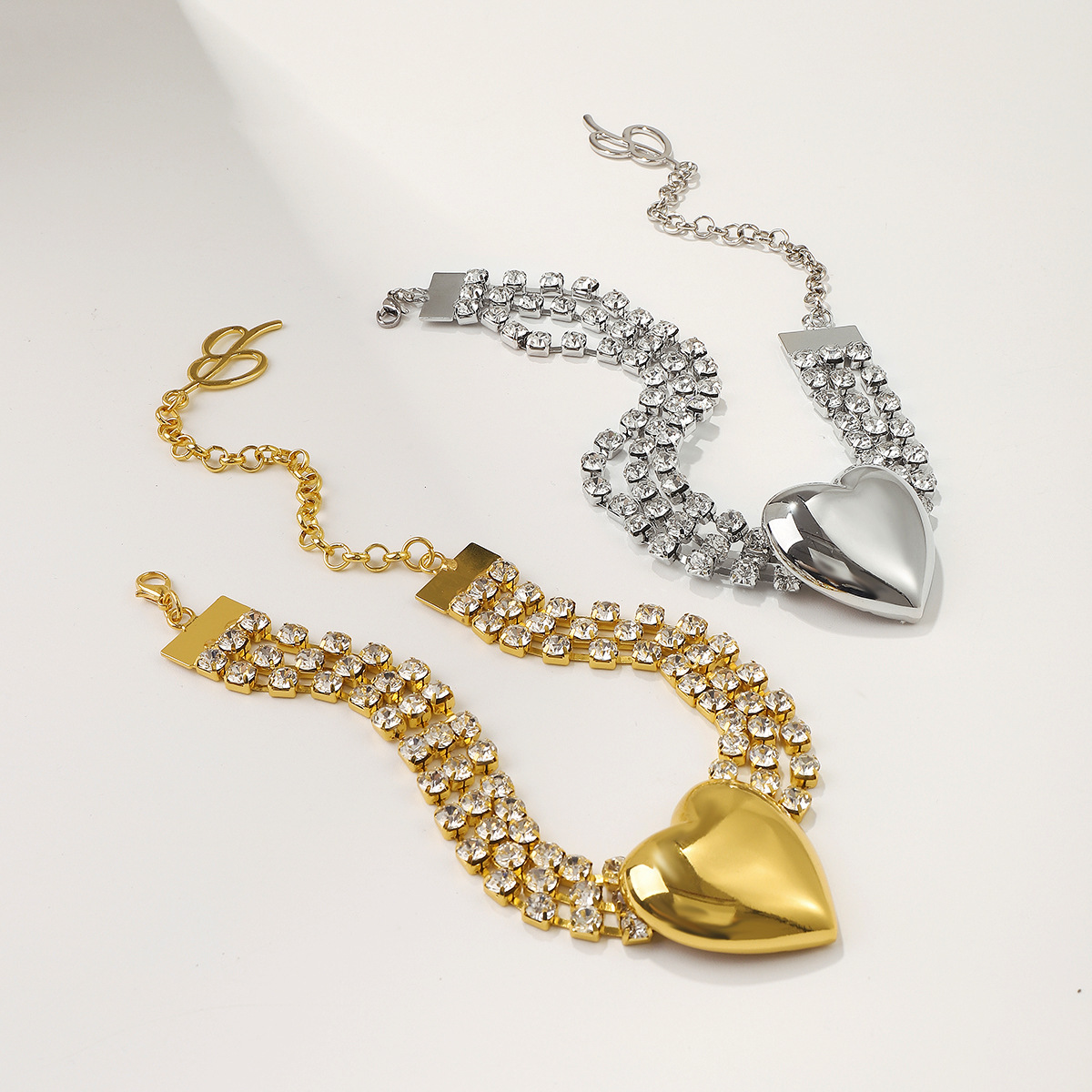 KMVEXO Shine Big Heart Crystal - Crystal Choker Necklace review and price
