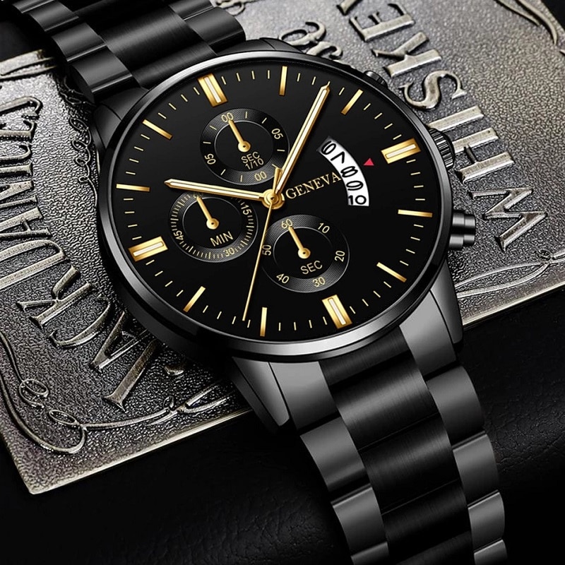 Fashion Men Black Stainless St - Seiko Watch 5 Sports review and price