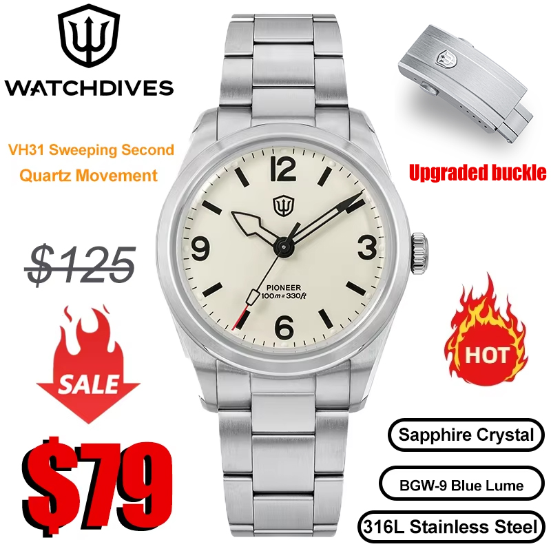 Watchdives WD1960S V2 Watch VH - Jewelry Watches Vintage review and price