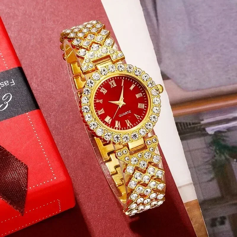 Golden Luxury Watch Women Ring - Jewelry Watches For Ladies review and price