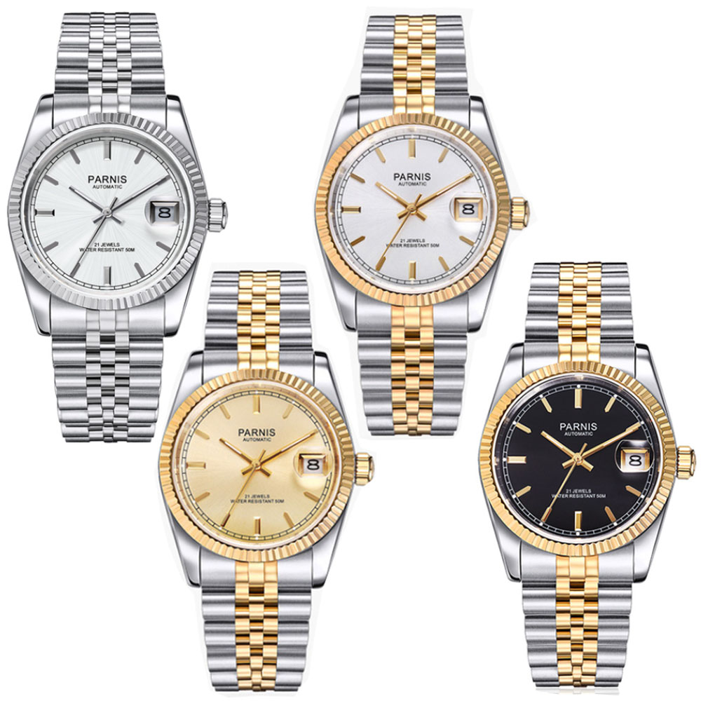 Parnis 36mm Mens Automatic Wat - Rolex Watch Datejust review and price