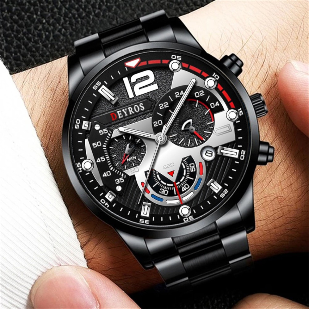 3pcs/set Fashion Men's Watch B - Best Jewelry Watches For Men review and price