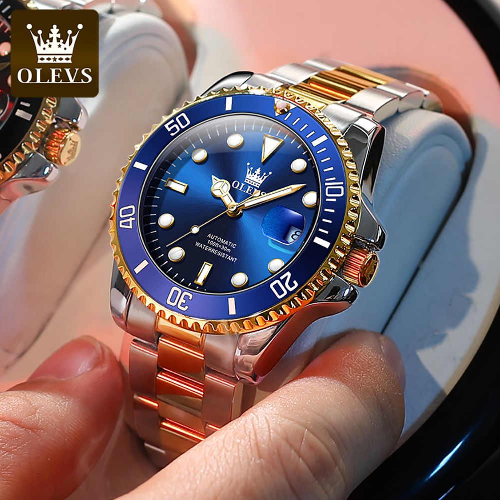 OLEVS Men Automatic Watch Luxu - Rolex Watch Datejust review and price
