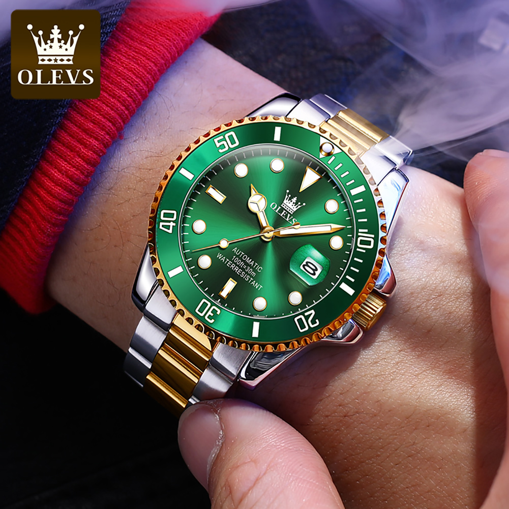 OLEVS Men Automatic Watch Luxu - Rolex Watch Datejust review and price