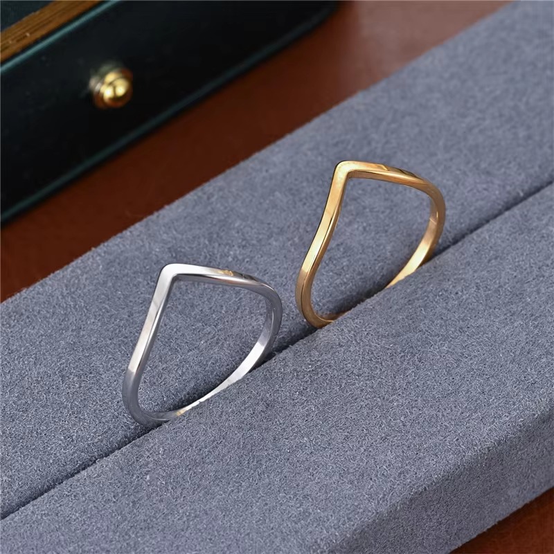 Minimalist Irregular Chevron V - Minimalist Ring Stackable review and price