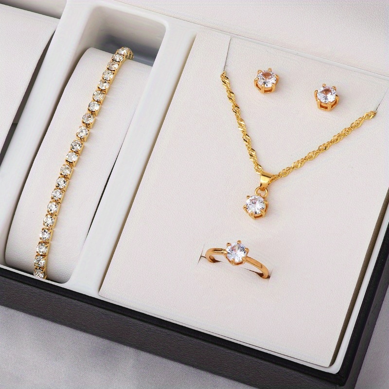 4-Piece Minimalist Zircon Jewe - Minimalist Ring Stackable review and price