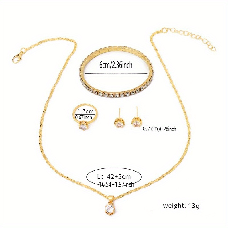 4-Piece Minimalist Zircon Jewe - Minimalist Ring Stackable review and price
