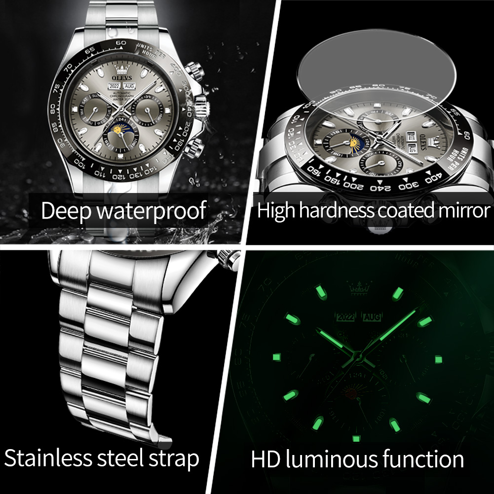 OLEVS 6654 Luxury Mens Watch C - Rolex Watch Datejust review and price