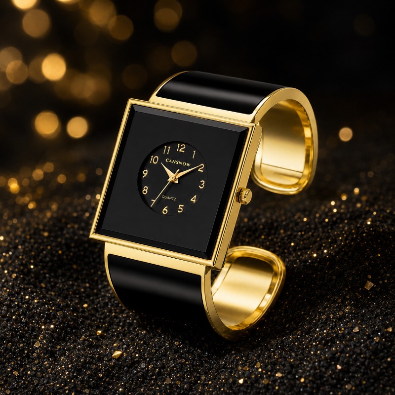 Elegant Square Cuff Bangle Wat - Jewelry Watches For Ladies review and price