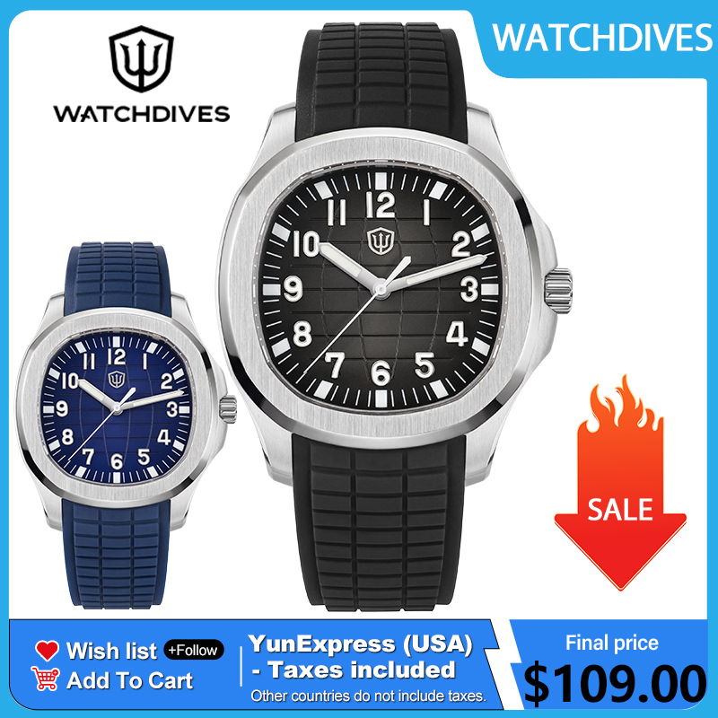 Watchdives WD008 38mm Dive Men - Jewelry Watches Vintage review and price