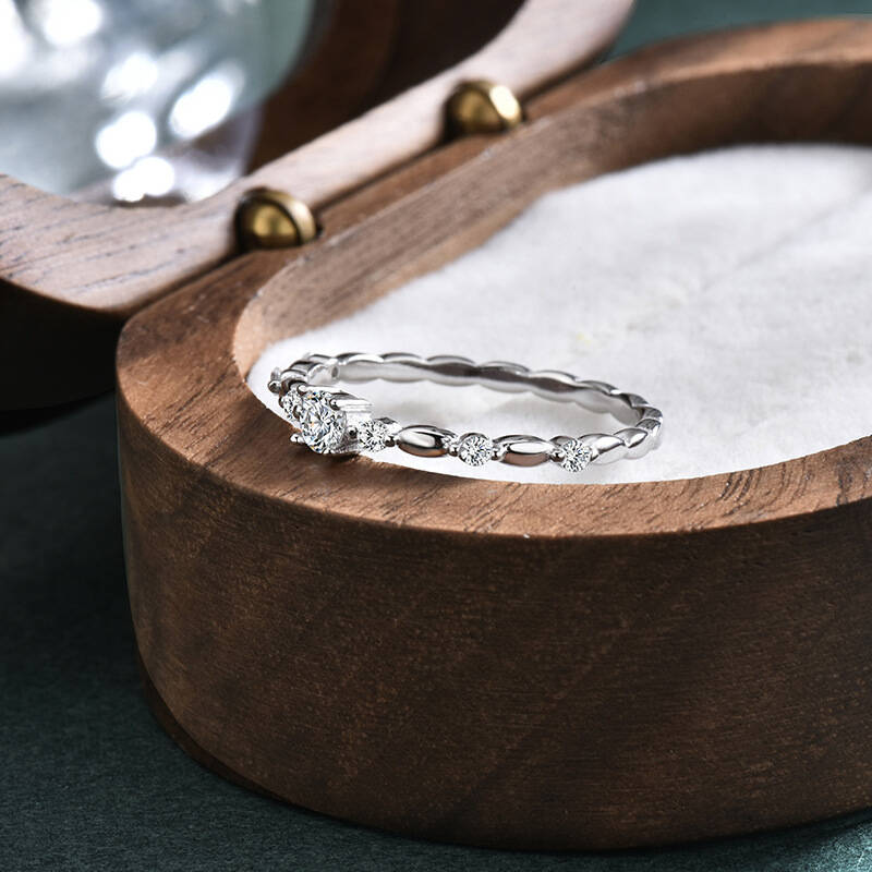 925 Sterling Silver Bamboo Sta - Minimalist Ring Stackable review and price