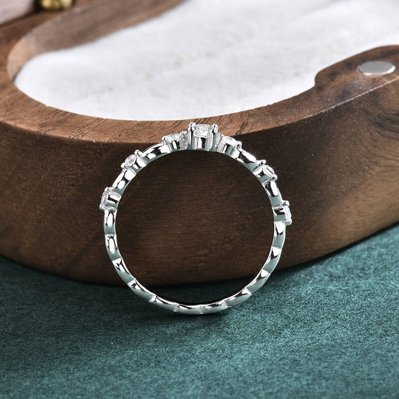 925 Sterling Silver Bamboo Sta - Minimalist Ring Stackable review and price