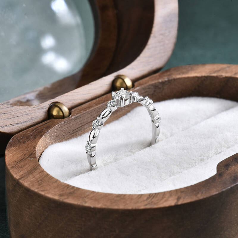 925 Sterling Silver Bamboo Sta - Minimalist Ring Stackable review and price