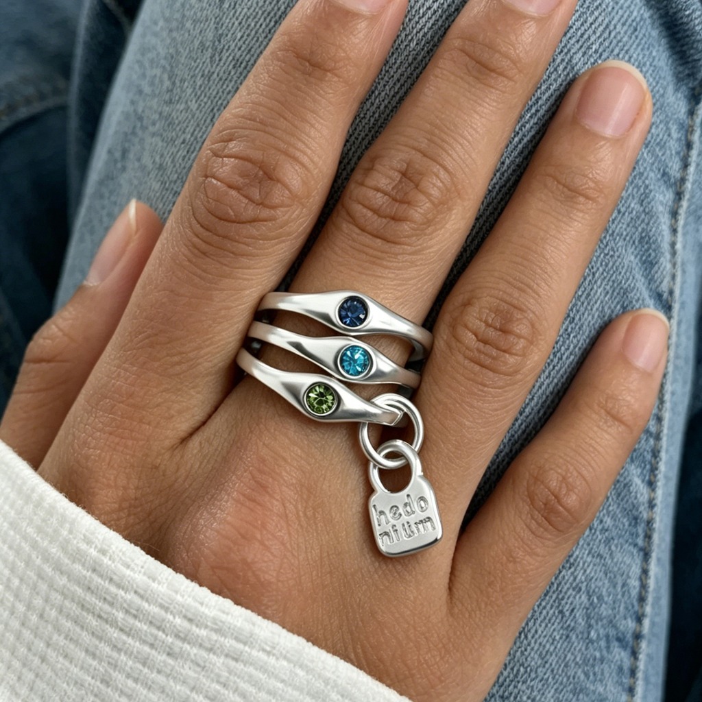Minimalist Pendant Ring Colorf - Minimalist Ring Stackable review and price