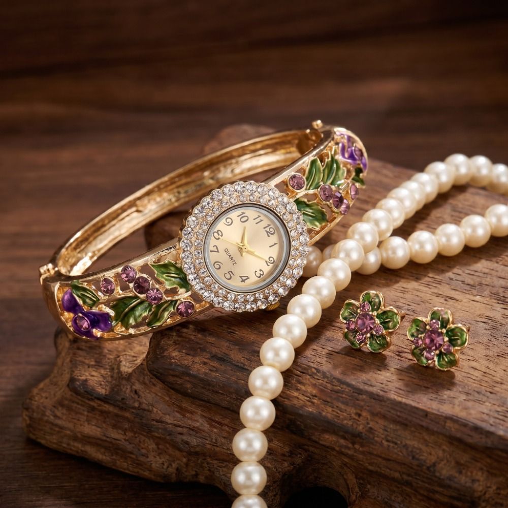 Rich In Flowers Vintage Watch  - Jewelry Watches For Ladies review and price