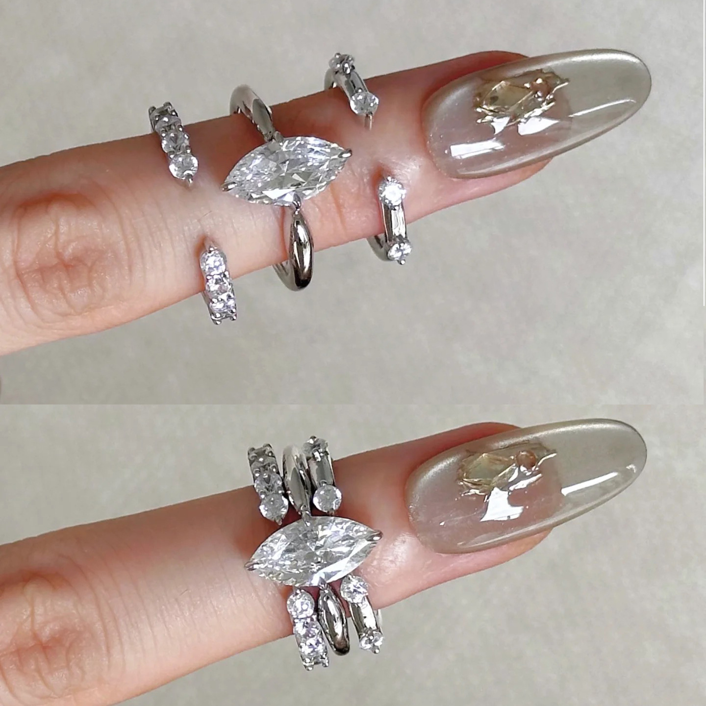 Minimalist Style Three in One  - Minimalist Ring Stackable review and price