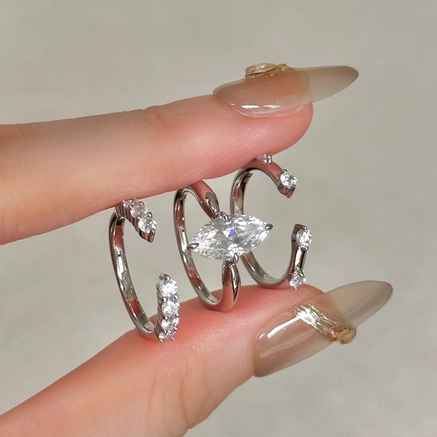 Minimalist Style Three in One  - Minimalist Ring Stackable review and price